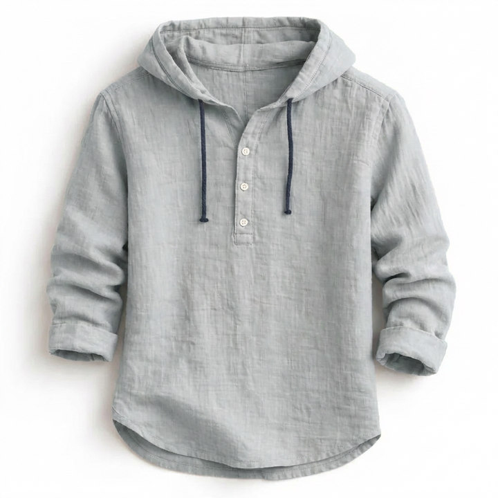 Mountain™ | Casual Linen Hooded Shirt
