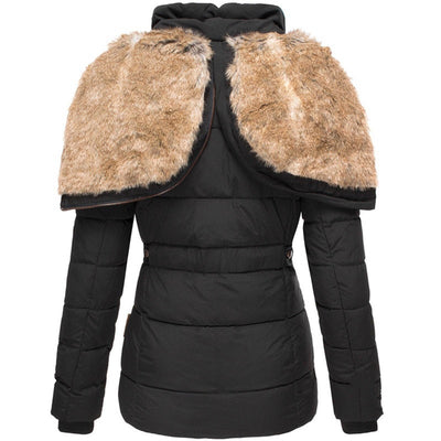 Warme Winterjas met Bontvoering voor Dames