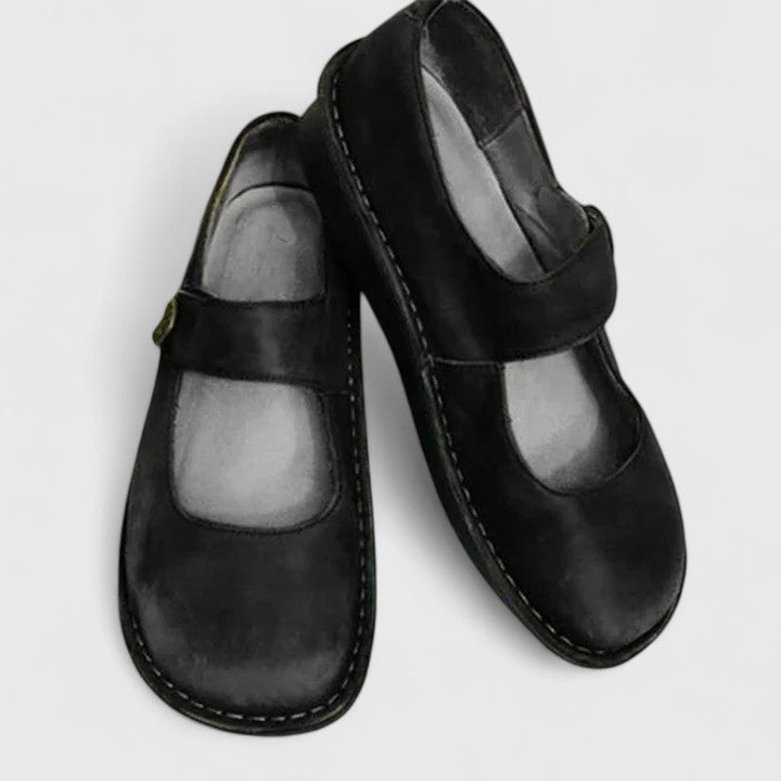 Quelira™ | Leather Mary Jane Flats
