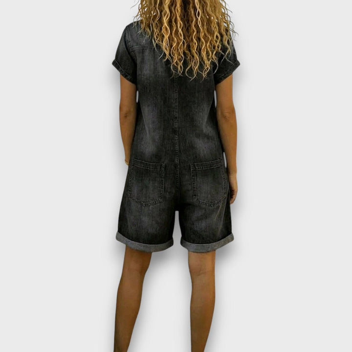 Joan | Vintage Short Denim Overall