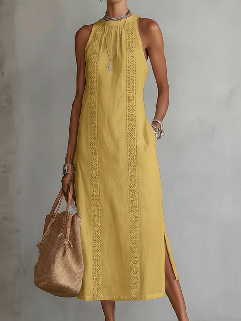 jimena midi dress in neon orange Ximena Dress Cinq Sept