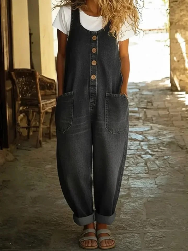 Ruth | Vintage Washed Denim Overall