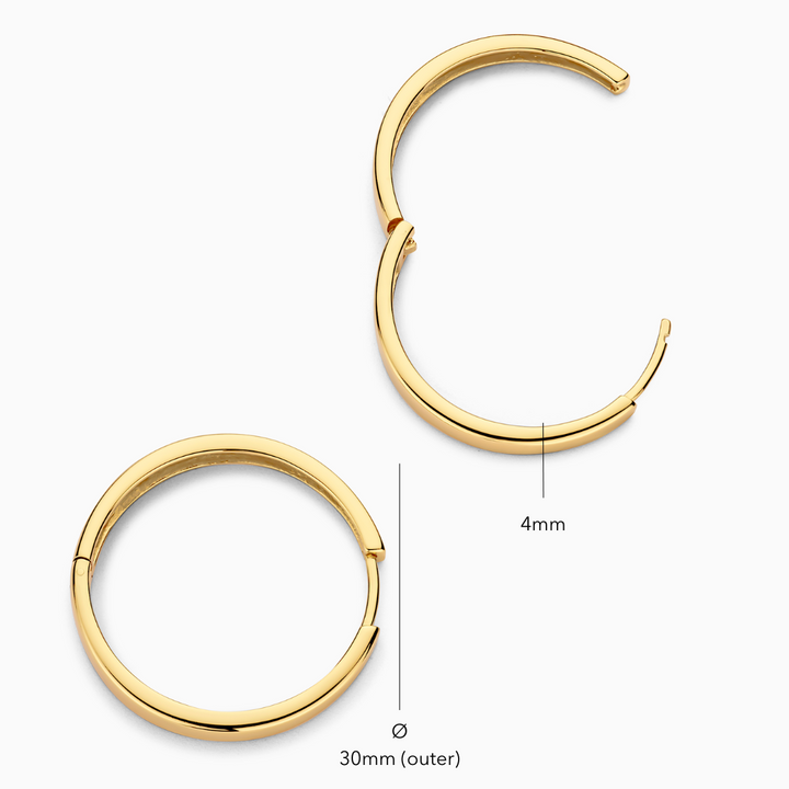 Vivid Gia Hoop Earrings | Gold