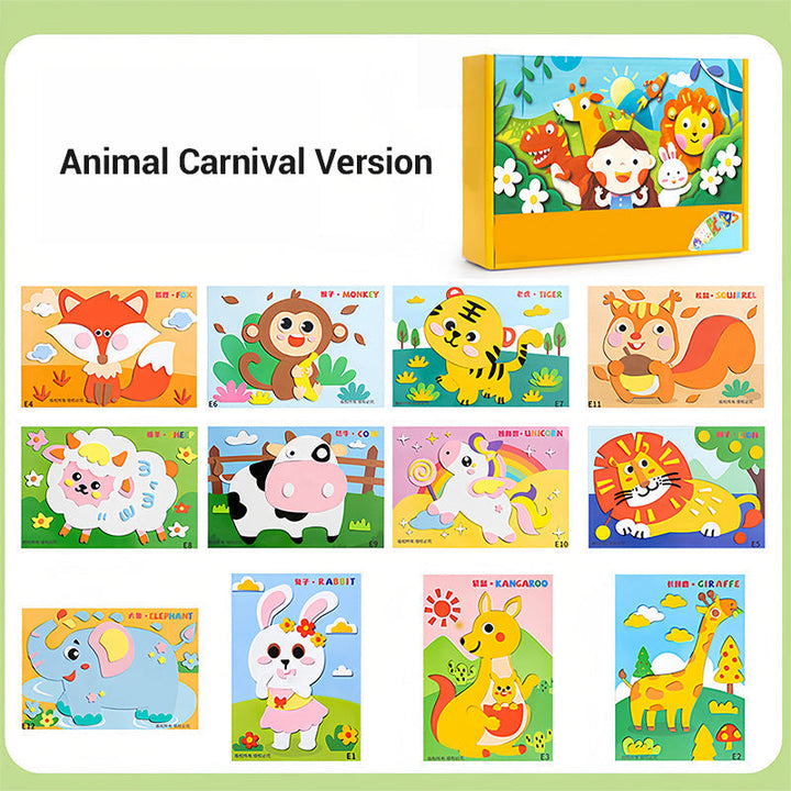 DIY 3D EVA Craft Stickers for Kids