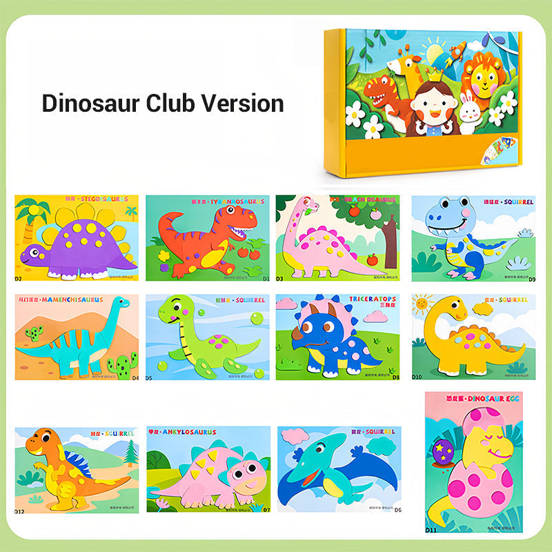 DIY 3D EVA Craft Stickers for Kids
