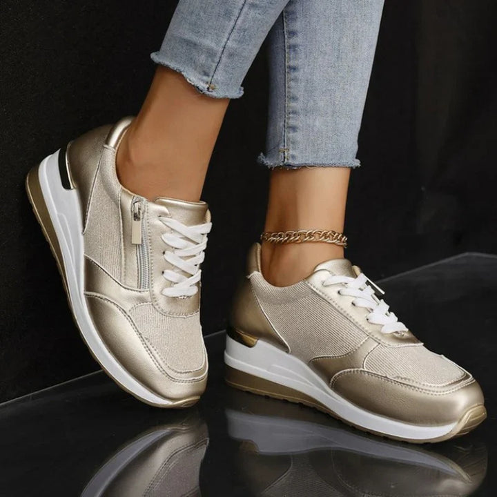 Candy™ | Orthopedic Sneakers with Laces & Side Zipper